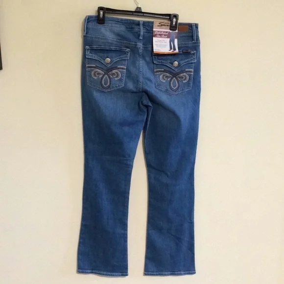 Seven7 Mid Rise Rocker Slim Boot Embroidered - Picture 7 of 8